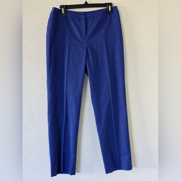 Jones New York Pants Women 6P Blue Dress High Rise Ankle Stretch 30x26 - Picture 2 of 13